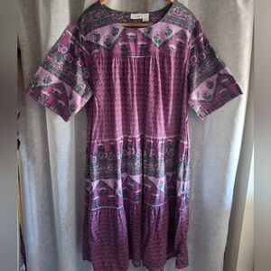 Plus Size 2x Vermont country store 100% Cotton Patio Dress Mumu